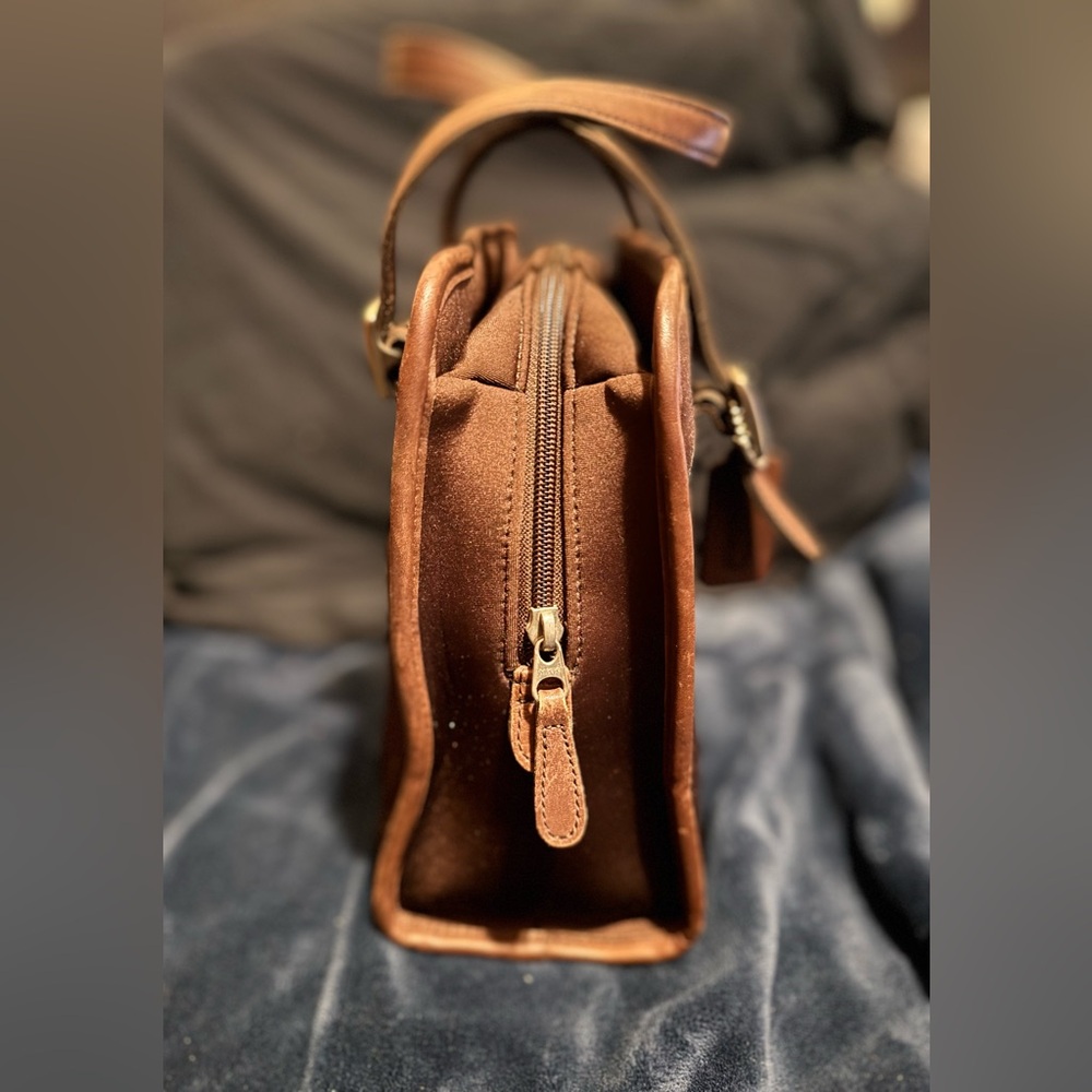 Coach Vintage 6221 Neo Compartment Satchel  (Mahogany) - GUC - Picture 6 of 13